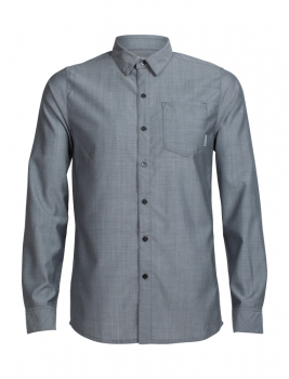 ICEBREAKER -  Men's Departure II Long Sleeve Shirt Plaid